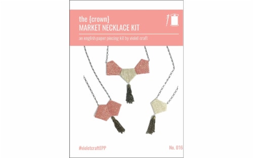 Violet Craft Market Necklace Kit Crown Perspective: front