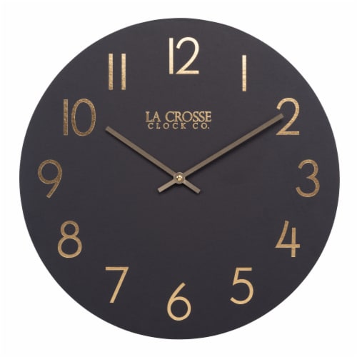 La Crosse Clock Company 15.75 Inch Nyx MDF Wall Clock Perspective: front