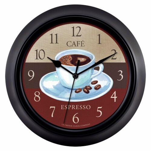 La Crosse Technology Coffee Wall Clock Perspective: front
