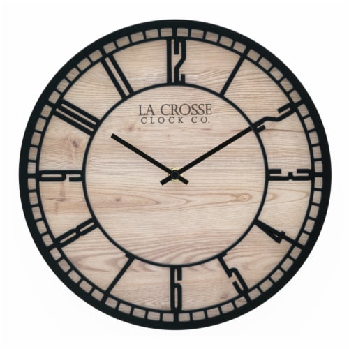 La Crosse Clock Company Barrow Wall Clock Perspective: front