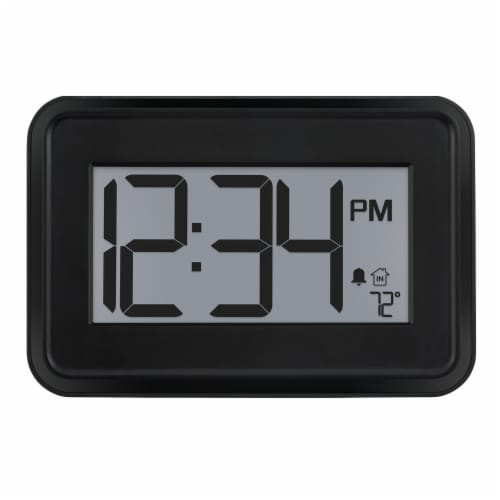 La Crosse Technology Digital Clock with Temp and Timer Perspective: front