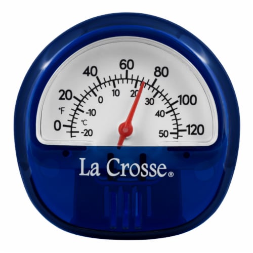 La Crosse® Indoor Outdoor Termometer with Magnet - Blue Perspective: front