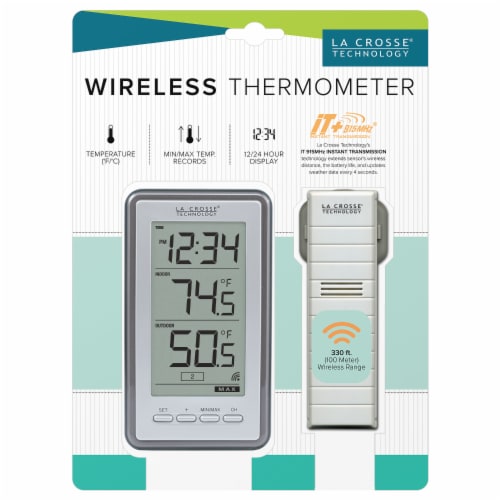 La Crosse Technology Wireless Thermometer Perspective: front