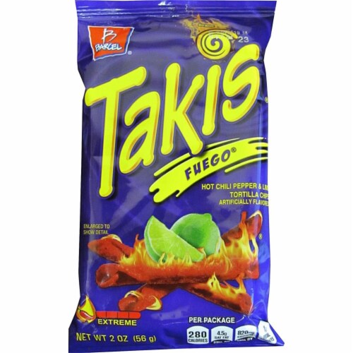 Takis® Fuego Hot Chili Pepper & Lime Tortilla Chips, 4 oz - Kroger