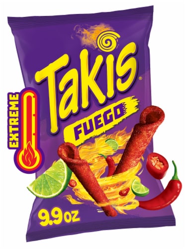 Takis Fuego Hot Chili Pepper & Lime Rolled Tortilla Chips, 9.9 oz - Fry's  Food Stores