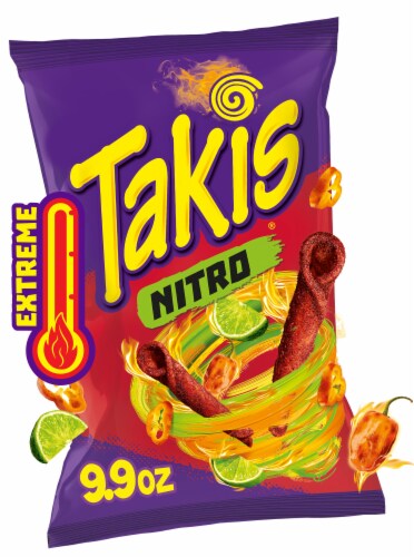 Takis Nitro Habanero & Lime Rolled Tortilla Chips Perspective: front