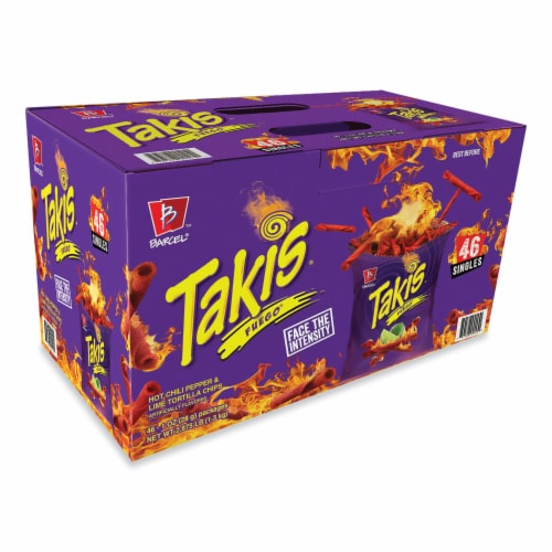 Takis Fuego Corn Tortilla Minis by Barcel 4 oz (Pack of 5)