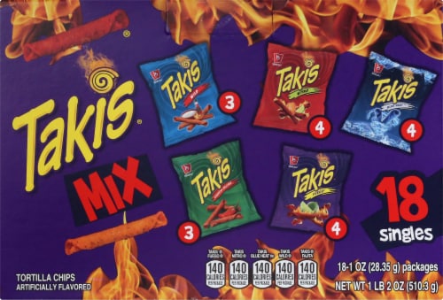 Takis Tortilla Chips Variety Pack Perspective: front