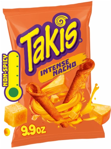 Takis Intense Nacho Cheese Rolled Tortilla Chips Perspective: front