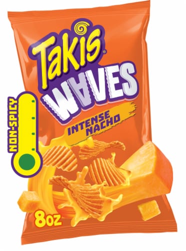 Takis Intense Nacho Waves Cheese Wavy Potato Chips, 8 oz - Fry's