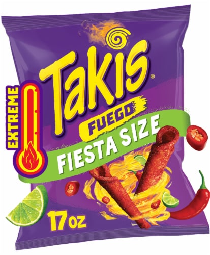 Takis Fuego Hot Chili Pepper & Lime Rolled Tortilla Chips, 17 oz - Gerbes  Super Markets