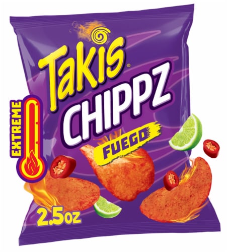 Takis Fuego Chippz Hot Chili Pepper & Lime Thin-Cut Potato Chips, 2.5 oz -  Kroger