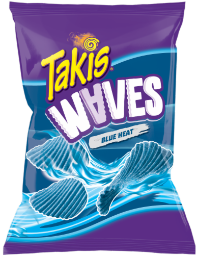 Takis Blue Heat Waves Rolled Tortilla Chips Perspective: front