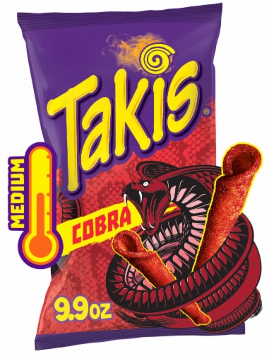 Takis Cobra Worcestershire Sauce Rolled Tortilla Chips Perspective: front