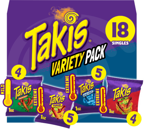 Takis Assorted Rolled Tortilla Chips Perspective: front