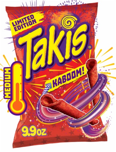 Takis Kaboom! Ketchup & Sriracha Rolled Tortilla Chips Perspective: front