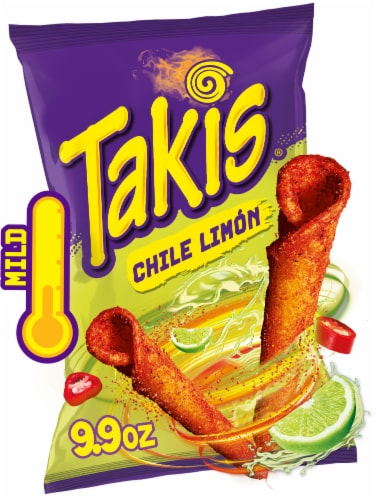 Takis Chile Limon Chili & Lime Rolled Tortilla Chips Perspective: front