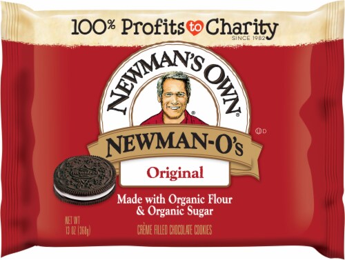 6/13z Newmans Own Original Newman-O's Cookies Perspective: front