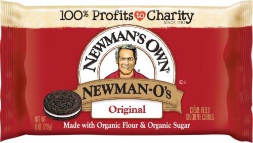 Newman's Own Organic Creme Filled Chocolate Cookies Perspective: front