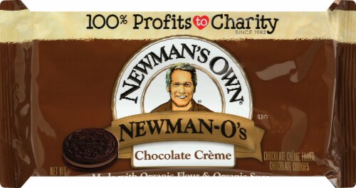 Newman's Own Chocolate Creme Newman-O's Cookies Perspective: front