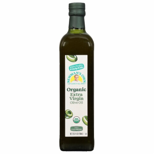 Newman's Own Organic Extra Virgin Olive Oil Perspective: front