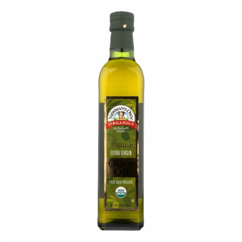 Newmans Own Organics Extra Virgin Olive Oil Perspective: front