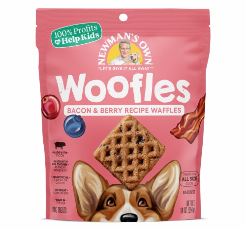 Newman's Own® Woofles Bacon & Berries Recipe Dog Treats Perspective: front