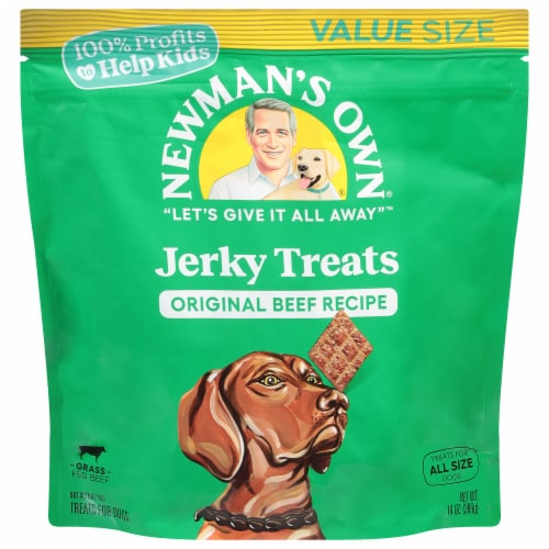 Newman's Own® Original Recipe Beef Jerky Dog Treats Perspective: front