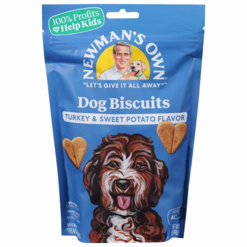 Newman's Own Turkey & Sweet Potato Dog Biscuits Perspective: front