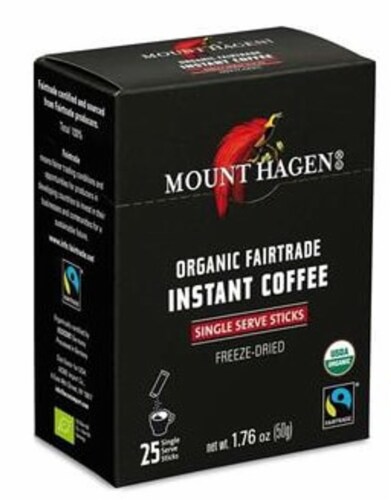 Mount Hagen Organic Instant Coffee Perspective: front