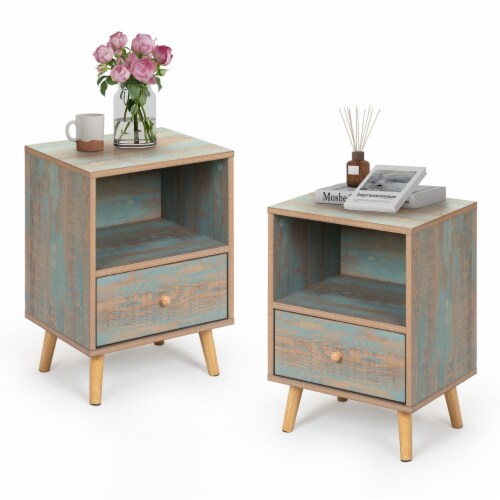 Low bedside tables with drawers sales