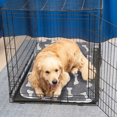 Dog Bed Mat Comfortable Flannel Dog Crate Pad Reversible Cushion Carpet Machine Washable Pet XL Mariano s