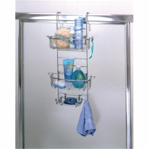 Zenna Home Adjustable Over-the-Shower Caddy, Satin Nickel