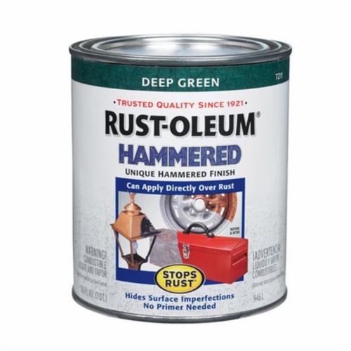 Rust Oleum 7211 502 Stops Rust Hammered Paint in Deep Green 1 Kroger