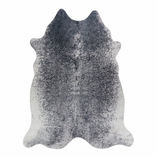 Dalyn Rugs Montana 3'6  x 4'4  Animal Print Fabric Area Rug in Murray Gray Perspective: front