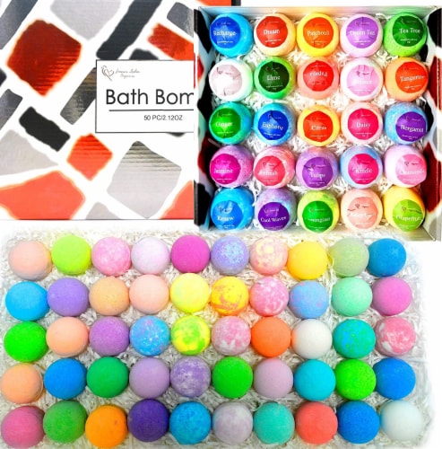 Bulk Bath Bombs Gift Set - 50 Natural Individually Wrapped Bath Bomb Kit, 1  - Kroger