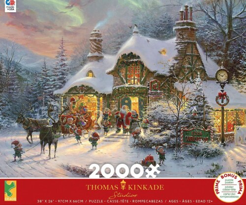 Ceaco Thomas Kinkade - Santa's Night Before Christmas Jigsaw