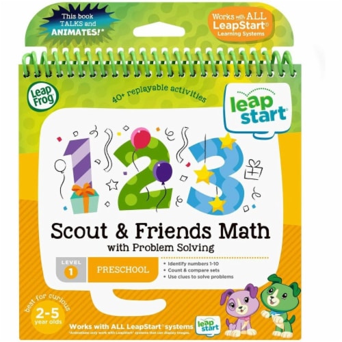 LeapFrog LeapStart Activity Book Scout & Friends Math with Problem Solving Perspective: front