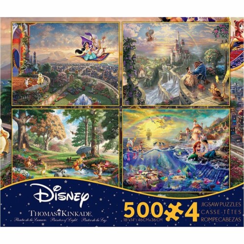 Thomas Kinkade Disney Jigsaw Puzzle - 4 Pack - 500 Pieces - No. 036672, 1 -  Harris Teeter