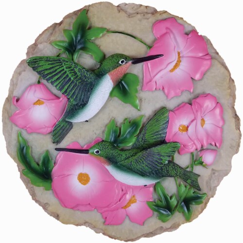 Spoontiques Hummingbird Stepping Stone & Wall Plaque Perspective: front