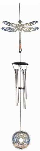 Spoontiques Indoor and Outdoor Dragonfly Wind Chime Perspective: front