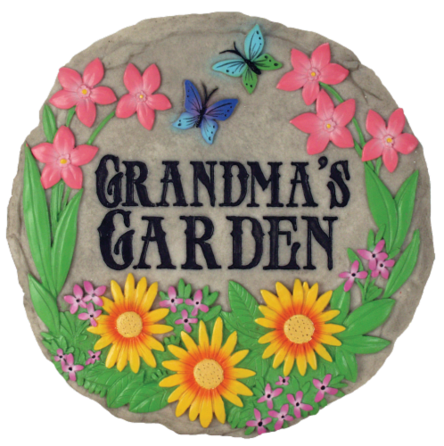 Spoontiques Grandma's Garden Stepping Stone Perspective: front