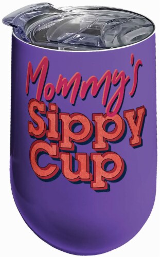 Spoontiques Mommy's Sippy Cup Stainless Wine Tumbler Perspective: front