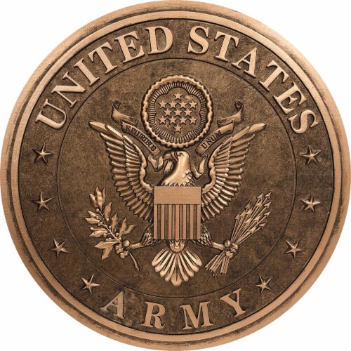 Spoontiques U. S. Army Bronze Tone Stepping Stone Perspective: front
