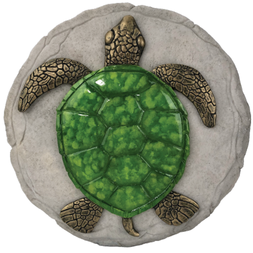 Spoontiques Turtle Stepping Stone and Wall Plaque Perspective: front