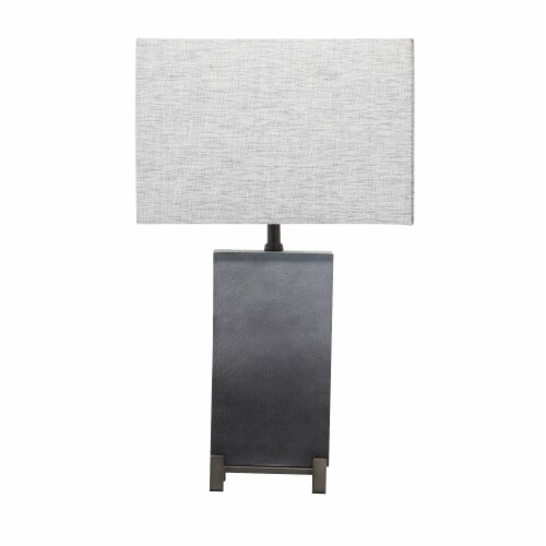 Juniper + Iris Polystone Transitional Table Lamp - Grey Perspective: front