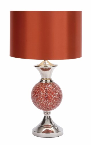 Juniper + Iris Glass Glam Table Lamp - Red Perspective: front