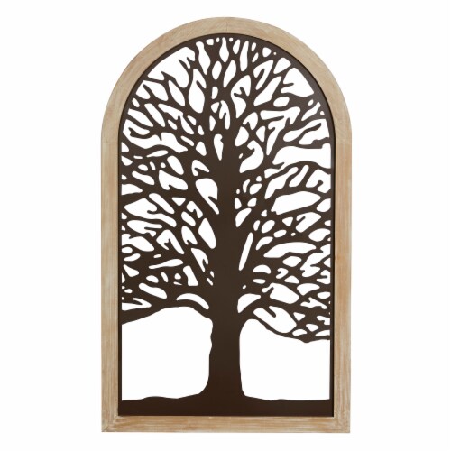Juniper + Iris Metal Rustic Abstract Wall Decor - Bronze Perspective: front