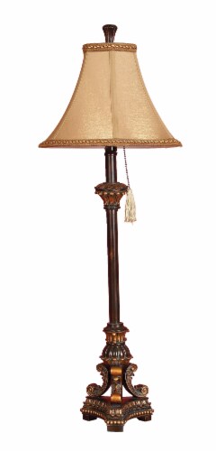 Juniper + Iris Tuscan Antique Wedge-Shaped Buffet Lamp - Bronze Perspective: front