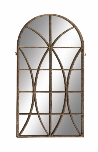 Juniper + Iris Traditional Metal Floor Mirror - Brown Perspective: front